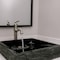 Novatto Square Black Granite Vessel Sink with Chiseled Exterior NOSV-ANSQ - alternate 6